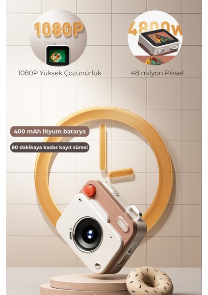 Mini Dijital Retro Kamera-(Hafıza Kartı Hediyeli) modelleri