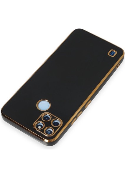 Realme C25Y Kılıf Volet Silikon - Siyah modelleri