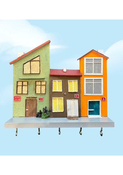 Bizim Sokak El Yapımı Ahşap Anahtarlık indirimleri