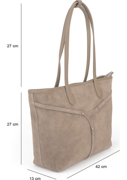 , Kadın Hakiki Deri Omuz ve El Çantası 153979Z5018 Kum fiyatları