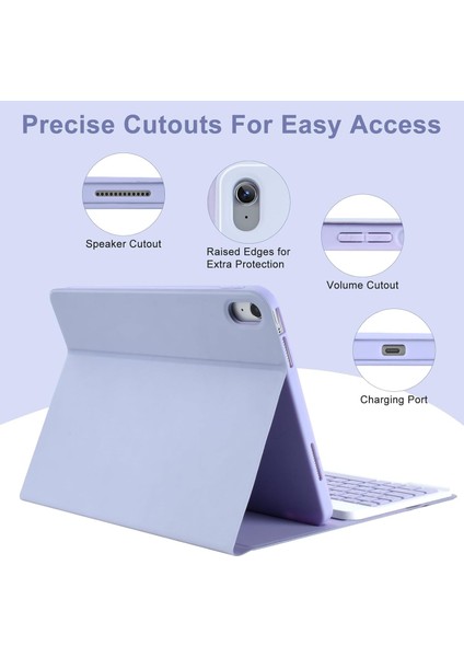 Ipad 11.nesil A16 11INÇ/10.NESIL 10.9 Inç Uyumlu Kablosuz Kalemlikli Klavyeli Tablet Kılıfı fiyatları
