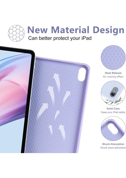 Ipad 11.nesil A16 11INÇ/10.NESIL 10.9 Inç Uyumlu Kablosuz Kalemlikli Klavyeli Tablet Kılıfı