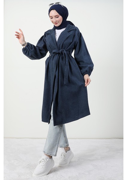 Asuman Kaşe Kaban Indigo fiyatları