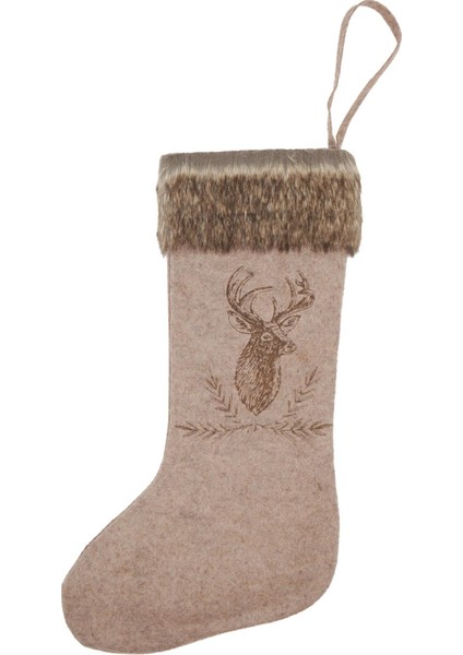 Kahve Yılbaşı Çorabı 60CM