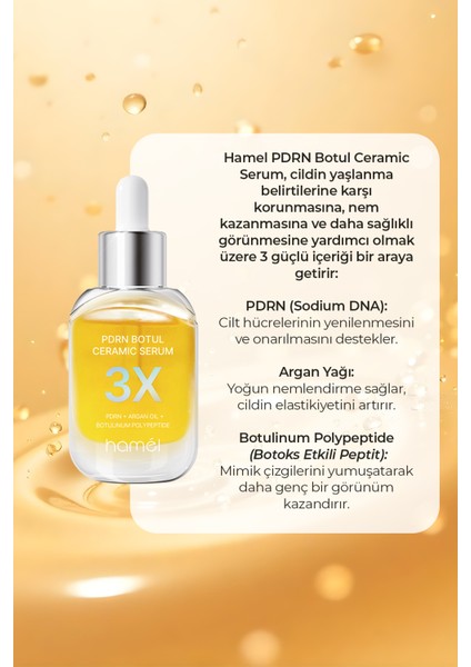 3X PDRN Botul Ceramic Serum Sodium DNA Botoks Etkili Doku Onarıcı Serum Kore 30ml fiyatları