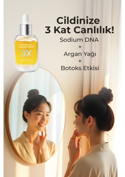 3X PDRN Botul Ceramic Serum Sodium DNA Botoks Etkili Doku Onarıcı Serum Kore 30ml modelleri