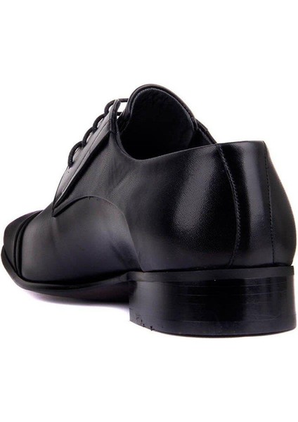 Bağcıklı Siyah Deri Erkek Klasik Ayakkabı 1001-1 114