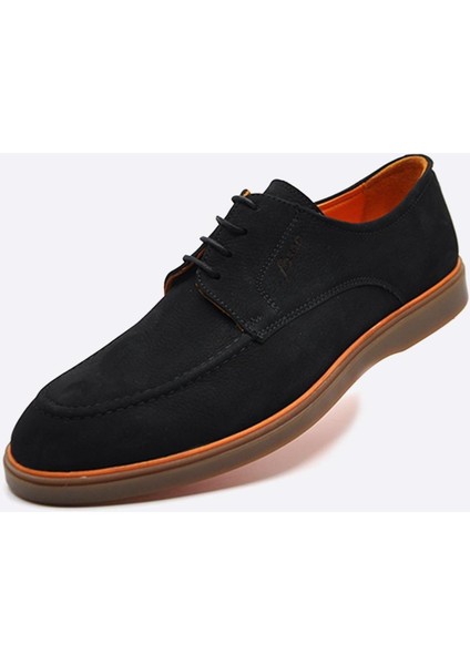 Nubuk Deri Erkek Günlük Ayakkabı Siyah 9941