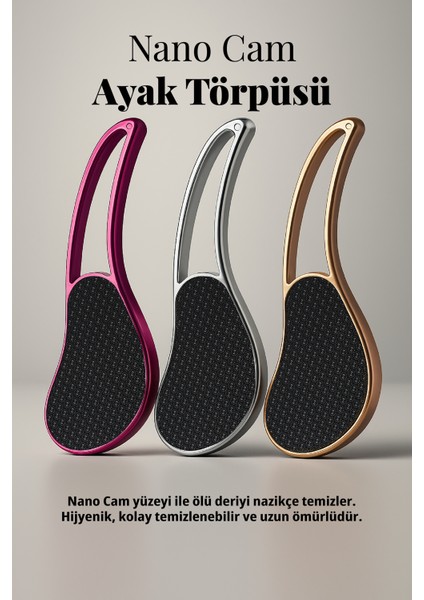 Nano Cam Hassas ve Cilt Dostu Hijyenik Ayak Topuk Nasır Törpüsü