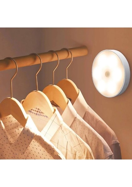 Hareket Sensörlü ve USB Şarjlı Beyaz LED Işık Lamba