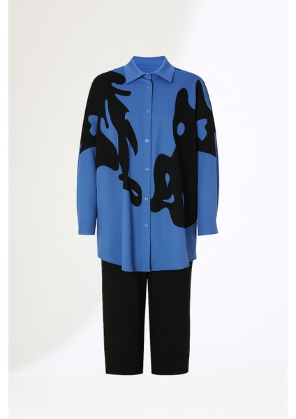 Nakış Detay Iki Parça Gömlek Takım