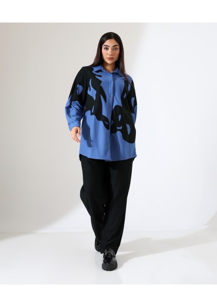 Nakış Detay Iki Parça Gömlek Takım