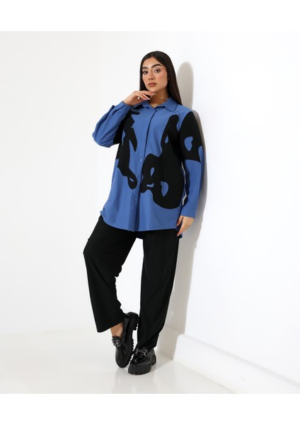 Nakış Detay Iki Parça Gömlek Takım