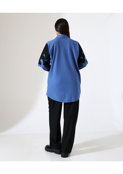 Nakış Detay Iki Parça Gömlek Takım