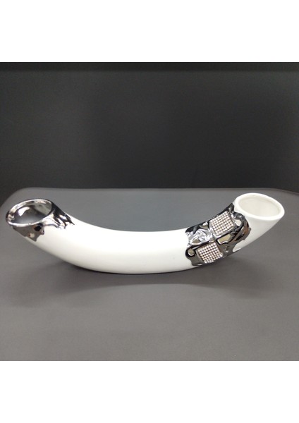 Dekoratif Vazo Obje ve Mumluk Seramik Gümüş Işlemeli modelleri