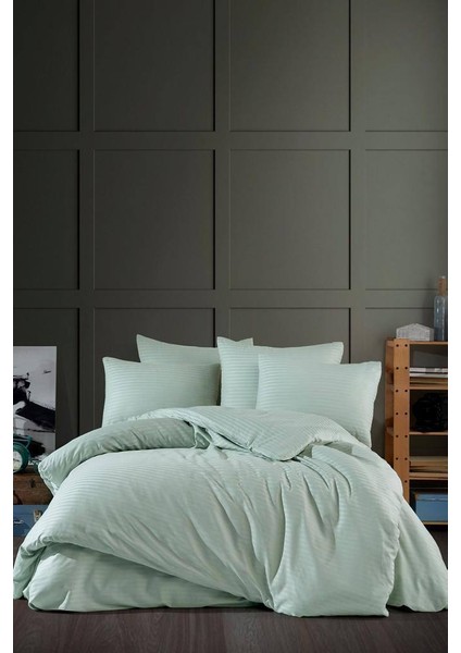 Mabel Network Nevresim Takımı Çizgili Pamuk Saten Çift Kişilik