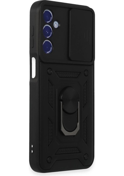 Samsung Galaxy M34 5g Kılıf Pars Lens Yüzüklü Silikon - Siyah fiyatları