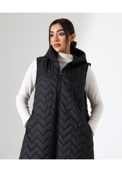 Kapüşonlu Hafif Şişme Büyük Beden Yelek