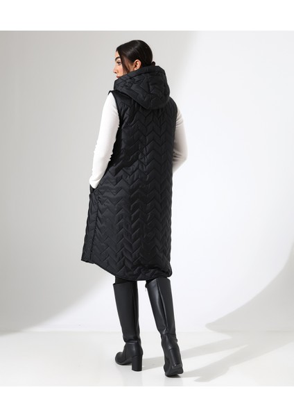 Kapüşonlu Hafif Şişme Büyük Beden Yelek