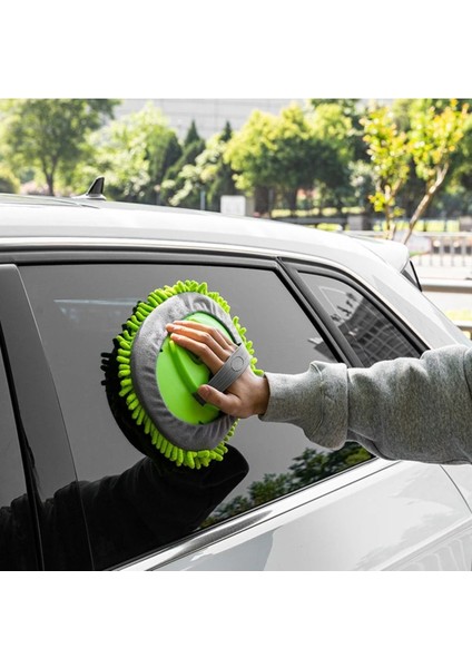 Teleskopik Sopalı Çizmez Araç Yıkama Mopu Fırçası Oto Mop Oto Yıkama Mopu 1 Yedek Bezli