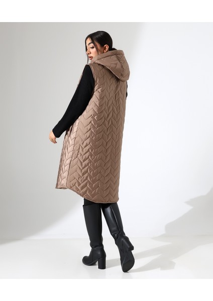 Kapüşonlu Hafif Şişme Büyük Beden Yelek