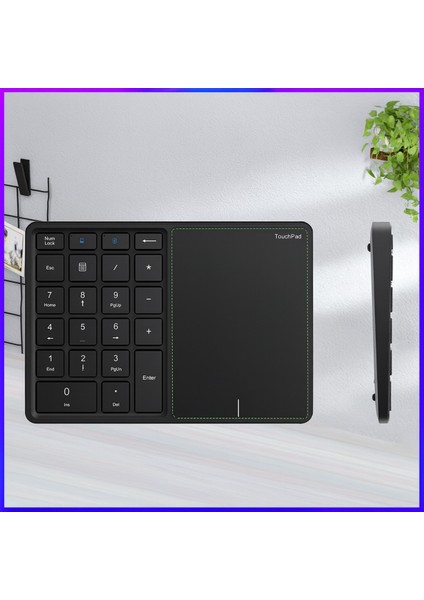 Touchpad’li Sayısal Klavye – Bluetooth + 2.4g – Sessiz, Ergonomik ve Şarjlı fiyatları