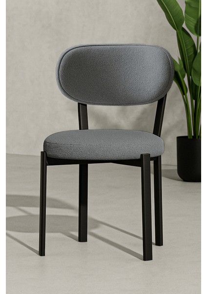 Vivo Serisi 4 Adet Metal Ayaklı Tedy Kumaş Sandalye (4 Adet Cappucino) fiyatları