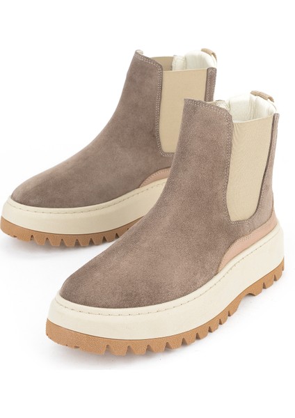 , Kadın Hakiki Deri Bot 1531020Z194022 Vizon indirimleri