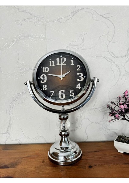 Dekoratif Ayaklı Masa Saati ( Metal)