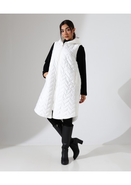 Kapüşonlu Hafif Şişme Büyük Beden Yelek modelleri