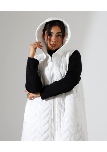 Kapüşonlu Hafif Şişme Büyük Beden Yelek