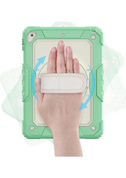 Ipad 5 Air 9.7 Kılıf Strap New Tablet Kapak - Yeşil modelleri