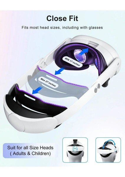 Hatalkin Kafa Bandı ve 10000MAH Pil - Quest 3s Için (Sadece Aksesuar) modelleri