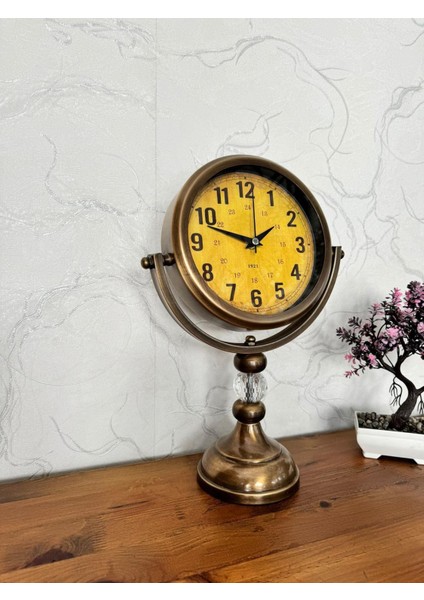 Dekoratif Ayaklı Masa Saati ( Metal)