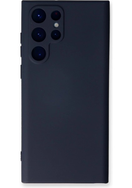Samsung Galaxy S23 Ultra Kılıf Nano Içi Kadife Silikon - Lacivert