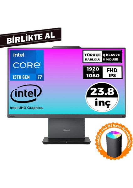 Thinkcentre Neo 50A I7-13620H 32GB 1tb SSD 23.8" W11P Aıo+Hava Nemlendirici 12SC000KTR 063