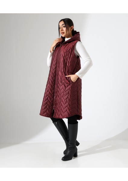 Kapüşonlu Hafif Şişme Büyük Beden Yelek modelleri