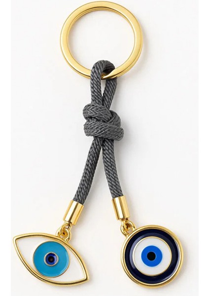 Nazar Boncuklu Metal Anahtarlık