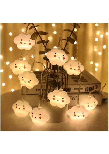 LED Işıklı Gülen Bulut Dizeleri 10'lu