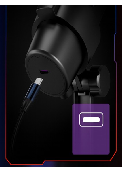 Rgb Işıklı Kondansatör Mikrofon – Yayıncı, Oyun ve Podcast Için Profesyonel USB Mikrofon fırsatları