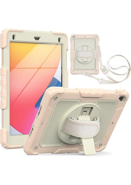 Ipad 5 Air 9.7 Kılıf Strap New Tablet Kapak - Pembe