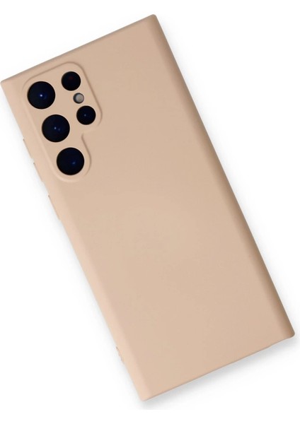 Samsung Galaxy S23 Ultra Kılıf Nano Içi Kadife Silikon - Pudra modelleri