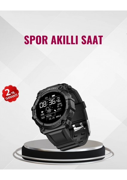 Nabız Ölçerli Akıllı Saat – Adım Sayar ve Kalori Ölçer Özellikli