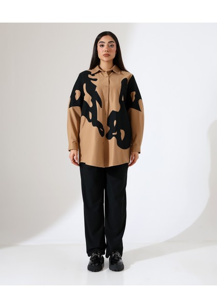 Nakış Detay Iki Parça Gömlek Takım