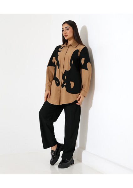 Nakış Detay Iki Parça Gömlek Takım indirimleri