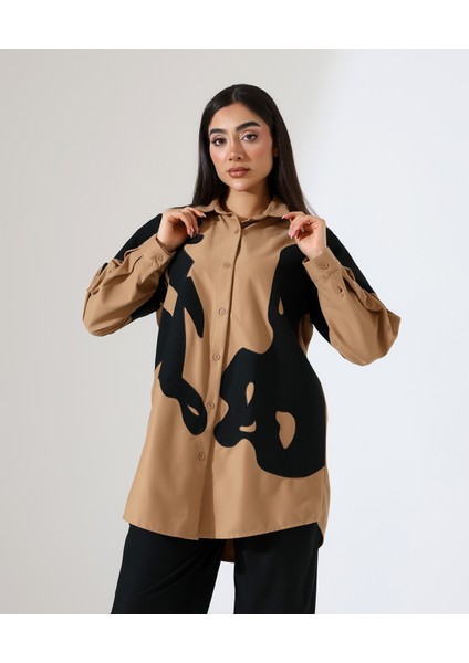 Nakış Detay Iki Parça Gömlek Takım