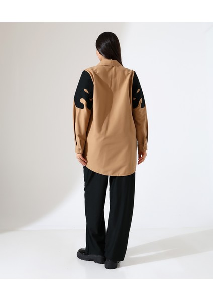 Nakış Detay Iki Parça Gömlek Takım