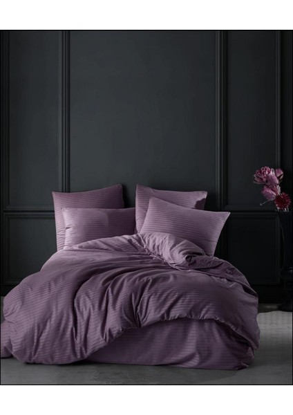 Mabel Network Nevresim Takımı Çizgili Pamuk Saten Çift Kişilik