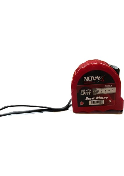 Şerit Metre Kırmızı 5X25 mm fiyatları