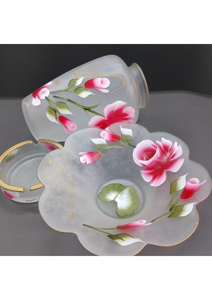 Dekoratif Cam Vazo Şekerlik ve Küllük Takımı 3'lü Set Vazo Şekerlik Küllük modelleri